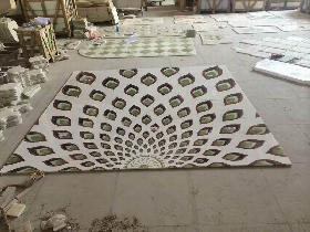 Marble Waterjet Peacock