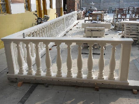 White Marble Balustrade