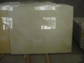 Glass Backed Onyx Panel