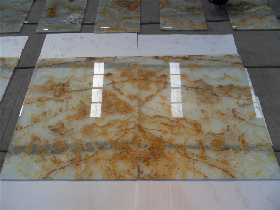 backlit onyx wall and ceiling