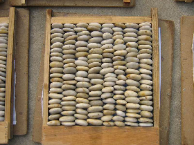 Standing Polished Pebble Stone Mosaic