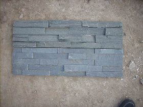 Black Slate Ledge Stone Flat and Natural Skin