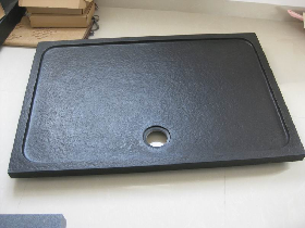 Retangular Black Granite Bathroom Shower Base