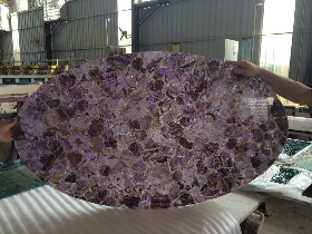 Amethyst Oval Tabletop