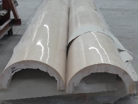 Crema Marfil Marble Column Shaft