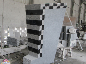 University Gate Monument G603 G655 Shanxi Black Granite