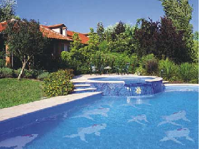 swimming pool wall tile Glass mosaic