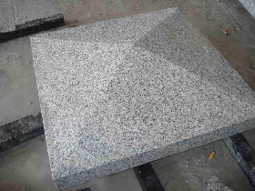 Silver Grey Granite Bushhammered Wall Caps