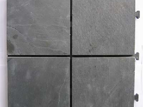 Black Slate Interlocking Tile