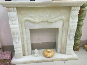 Onyx Fireplace Mantel 007