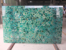 Green Agate Gemstone Slab