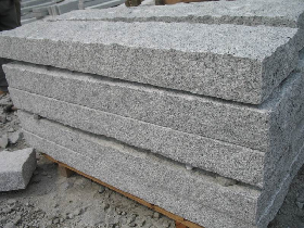 Silver Grey Granite Kerbstone