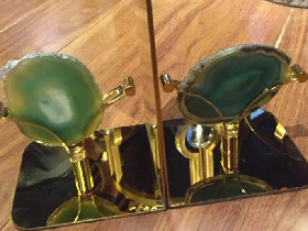 Green Agate Table Decor