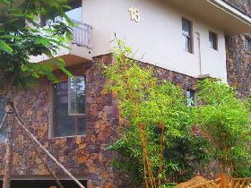 Red Lava Rock Wall Ledge Panel