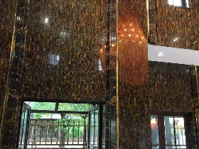 Yellow Tiger Eye for Hotel Lobby Wall