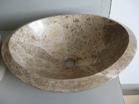 Emperador Light Marble Basin