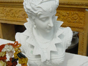 White Marble Bust