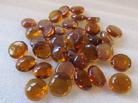 Amber Glass Beads