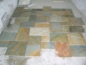 Golden Quartzite Flooring Pattern