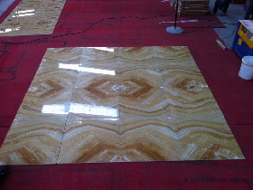 Golden Dragon Onyx Book Matched Floor