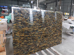 Precius Stone Tiger Eye Slab for villa project design