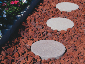 Red Lava Rock Ground Cover