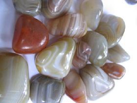 Agat Pebble polished