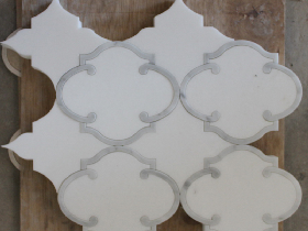 White Marble Waterjet Mosaic