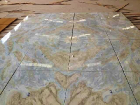 Blue Ocean Marble Onyx