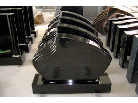 Absolute Black Granite Tombstone