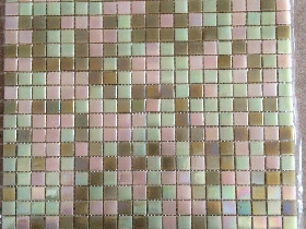 GOLDEN FOIL GLASS MOSAIC 003