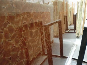 Brown Artificial Jade Glass