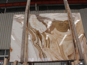 White Wooden Onyx Marble