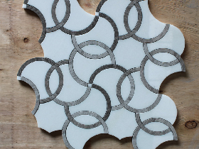 Marble Waterjet Embellishment Mosaic