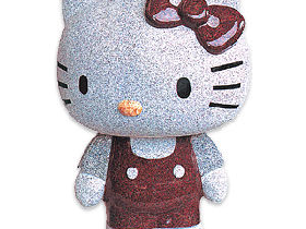 Hello Kitty Stone Carving