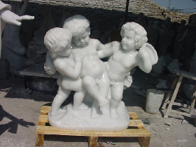 Marble Human Figure Statue Cupid