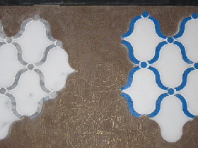 Waterjet Cut Marble Mosaic Tiles 015