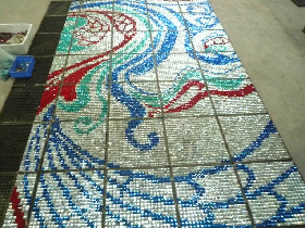 ART GLASS MOSAIC HAND CUT MURAL SIMILAR SICIS ART MOSAIC TILES 0002