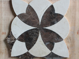 Marble Waterjet Cut Mosaic Backsplash