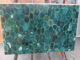 Backlit Agate Glass Composite Tile