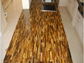 Yellow Tiger Eye Kitchen Worktop