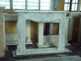 Stone Fireplace Mantel