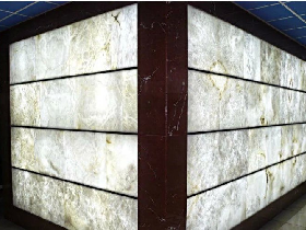 White Onyx Background Wall Backlit