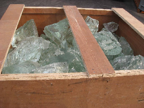 Tumbled Landscape Glass Rock