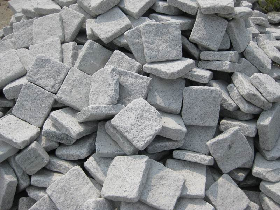 Grey Granite Tumbled Slice Cobble