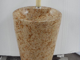 Gold Marble Cylindrical Sink