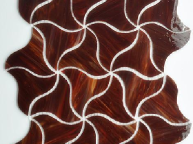 STAINED GLASS MOSAIC TILE 0023