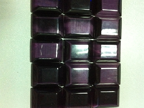 Beveled Purple Cat Eye Mosaic