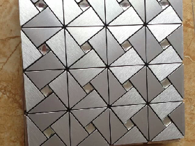 Metal Mosaic Bathroom Backsplash 005