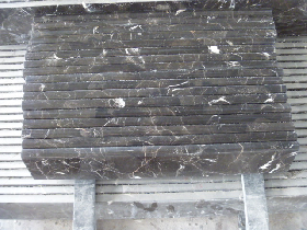 Dark Emperador Marble Stair Tread